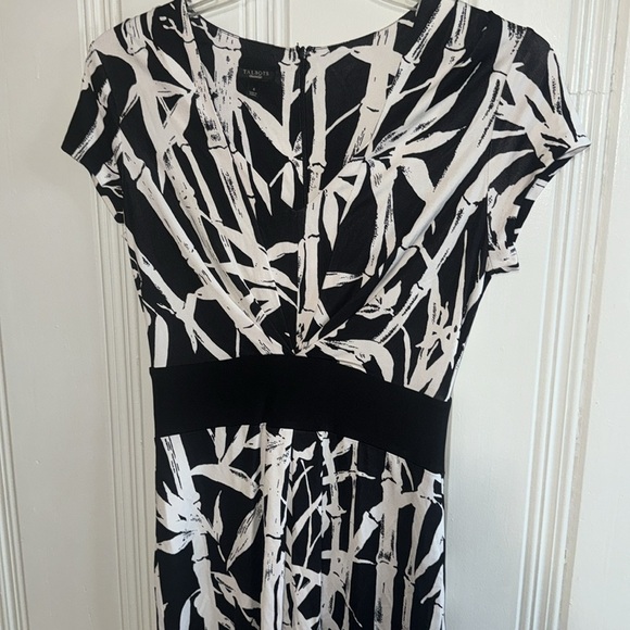 Black & White Midi Dress by Talbots - Size 4 - Picture 2 of 7